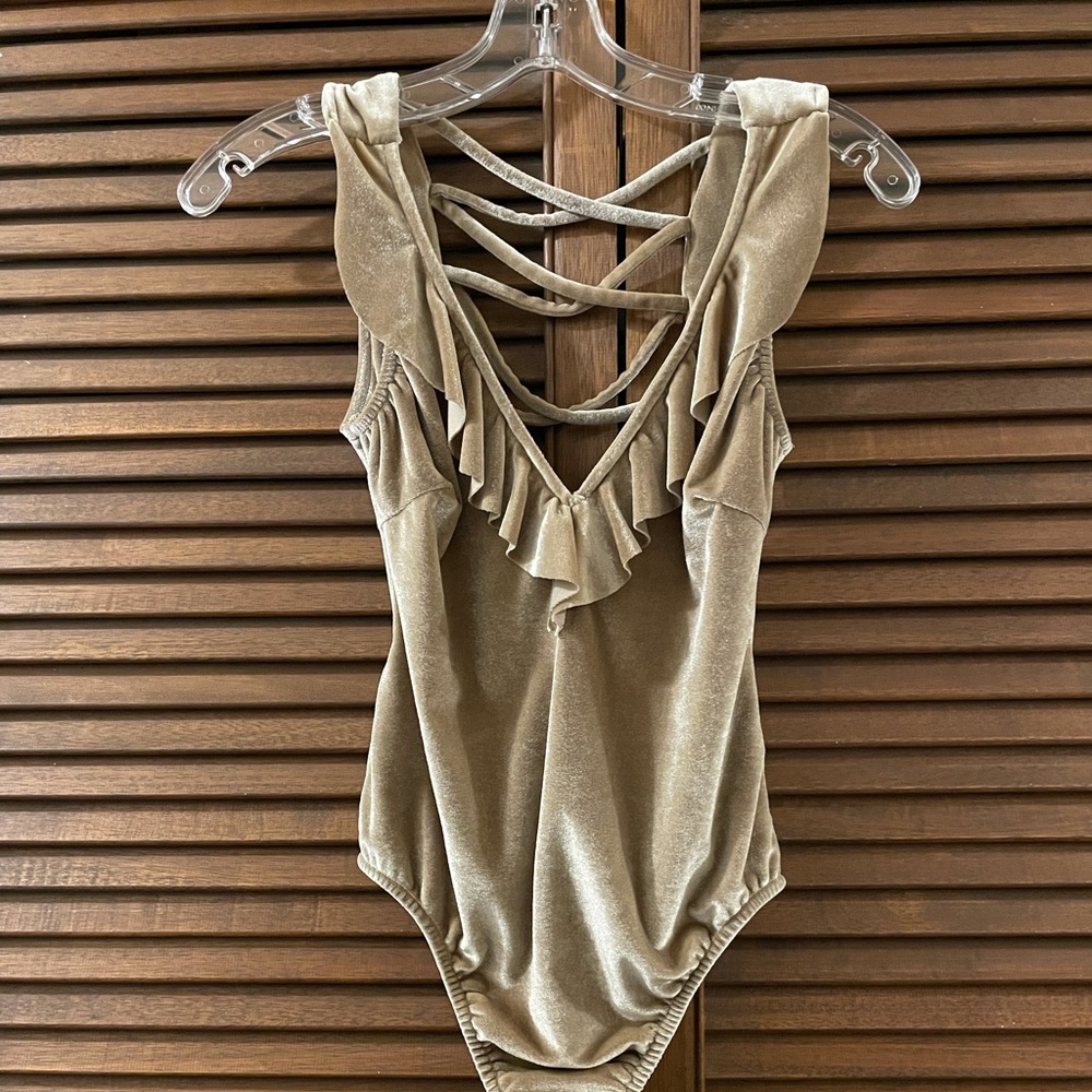 Velvet Low-Back Bodysuit